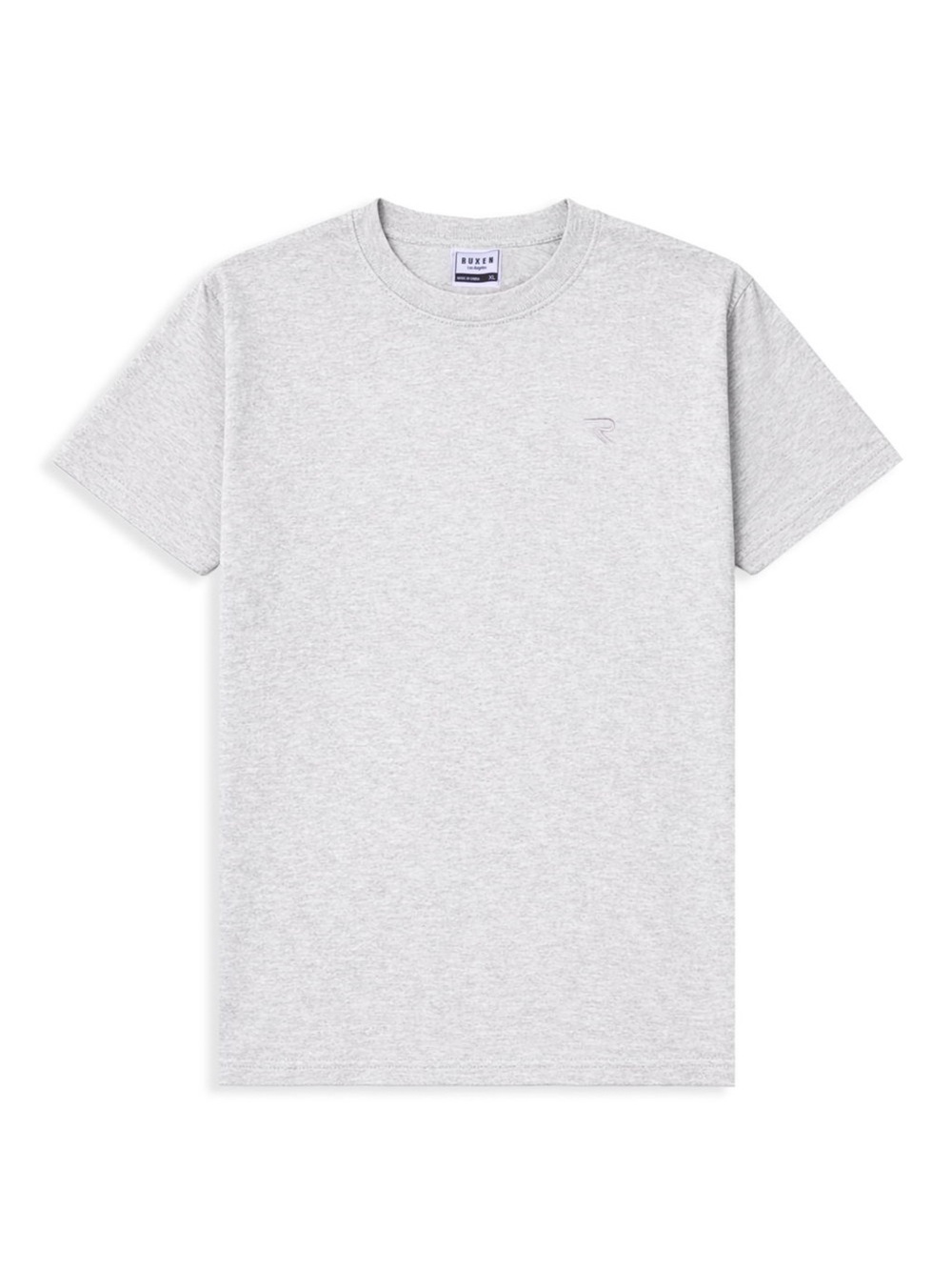 Ruxen Embroidered Tee ~ Heather Gray